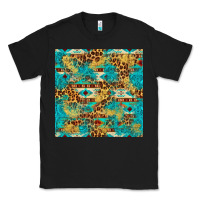Black western aztec leopard glitter seamless pattern Classic Tee - FaDigitalArtStudio