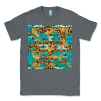 Charcoal Heather western aztec leopard glitter seamless pattern Classic Tee - FaDigitalArtStudio