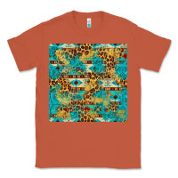 Copper western aztec leopard glitter seamless pattern Classic Tee - FaDigitalArtStudio