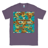 Lavender western aztec leopard glitter seamless pattern Classic Tee - FaDigitalArtStudio