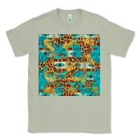 Matcha western aztec leopard glitter seamless pattern Classic Tee - FaDigitalArtStudio