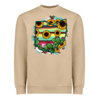 Mushroom Ohio Map Sunflower Cactus Serape Heavyweight Sweatshirt - RanaPortraitStore