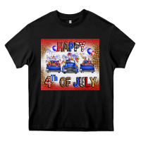 Black Western Happy Fourth Of July Heavy Core Tee - FaDigitalArtStudio