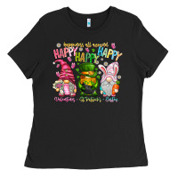 Black Happiness All Around Happy Valentines Patrick East Ladies Tee - CowhideDigitalArt