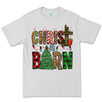 Dove Grey christ is born Premium Tee - FaDigitalArtStudio