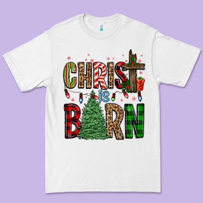 Christ Is Born Premium Tee Designed By Fadigitalartstudio