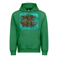 Emerald leopard turquoise Urban Hoodie - RanaPortraitStore