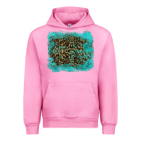 Fuchsia Pink leopard turquoise Urban Hoodie - RanaPortraitStore