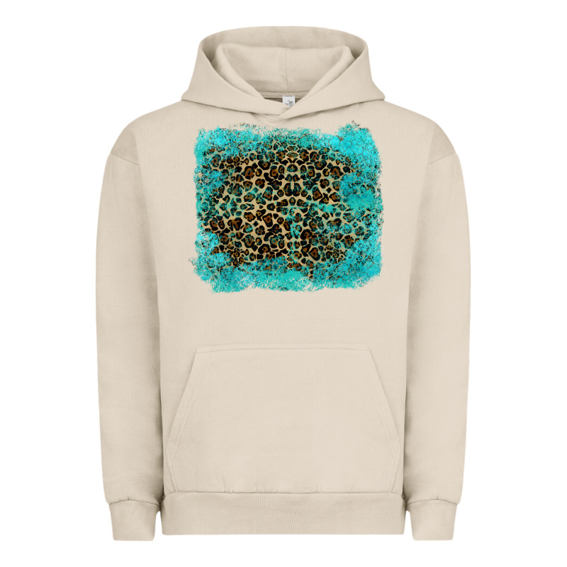 Leopard Turquoise Urban Hoodie by RanaPortraitStore | Teevron