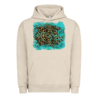 Pigment French Oak leopard turquoise Urban Hoodie - RanaPortraitStore