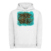 Pigment Lunar Rock leopard turquoise Urban Hoodie - RanaPortraitStore