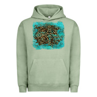 Pigment Oil Green leopard turquoise Urban Hoodie - RanaPortraitStore