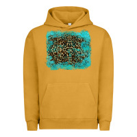 Pigment Peanut Butter leopard turquoise Urban Hoodie - RanaPortraitStore