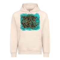 Sandshell leopard turquoise Urban Hoodie - RanaPortraitStore