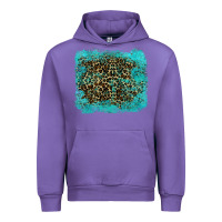 Tulip leopard turquoise Urban Hoodie - RanaPortraitStore
