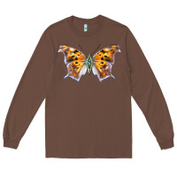 Chestnut Question Mark Butterfly Long Sleeve Tee - LillyAllenDesigns