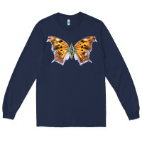 Navy Question Mark Butterfly Long Sleeve Tee - LillyAllenDesigns