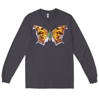 Smoke Question Mark Butterfly Long Sleeve Tee - LillyAllenDesigns