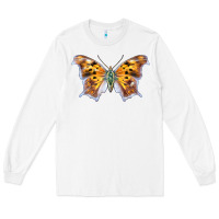 White Question Mark Butterfly Long Sleeve Tee - LillyAllenDesigns