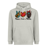 Moon Dust peace love bison Heavyweight Hoodie - RanaPortraitStore