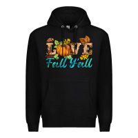 Black love fall y'all Premium Hoodie - BarkalooDesign