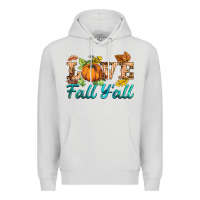 Dove Grey love fall y'all Premium Hoodie - BarkalooDesign