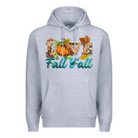 Heather Grey love fall y'all Premium Hoodie - BarkalooDesign