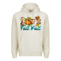 Oatmeal Heather love fall y'all Premium Hoodie - BarkalooDesign