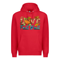 Red love fall y'all Premium Hoodie - BarkalooDesign