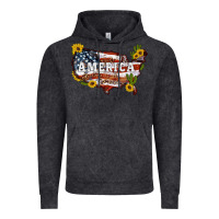 Vintage Black usa map Vintage Hoodie - Artiststas