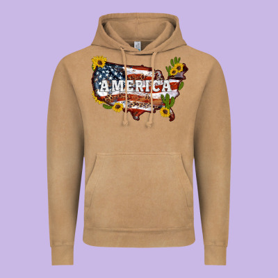 Usa Map Vintage Hoodie Designed By Artiststas