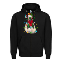 Black christmas rooster Zipper Hoodie - RanaPortraitStore