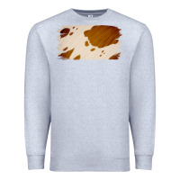 Heather Grey Cowhide Lightbrown Premium Sweatshirt - Jasminsmagicworld
