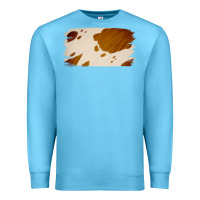 Ocean Blue Cowhide Lightbrown Premium Sweatshirt - Jasminsmagicworld