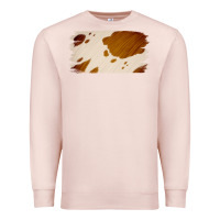 Pale Pink Cowhide Lightbrown Premium Sweatshirt - Jasminsmagicworld