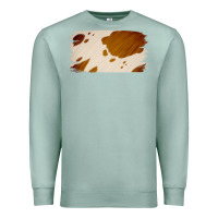 Seafoam Cowhide Lightbrown Premium Sweatshirt - Jasminsmagicworld