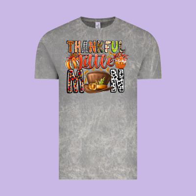 Thankful Little Mon Vintage Tee Designed By Cowhidedigitalart