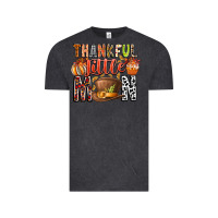 Vintage Black Thankful Little Mon Vintage Tee - CowhideDigitalArt