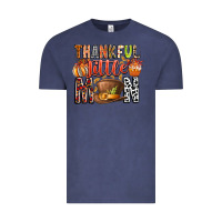 Vintage Denim Thankful Little Mon Vintage Tee - CowhideDigitalArt