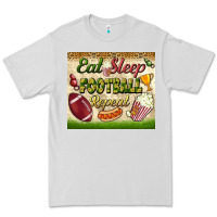 Eat Sleep Football Repeat Tumbler Premium Tee | Teevron
