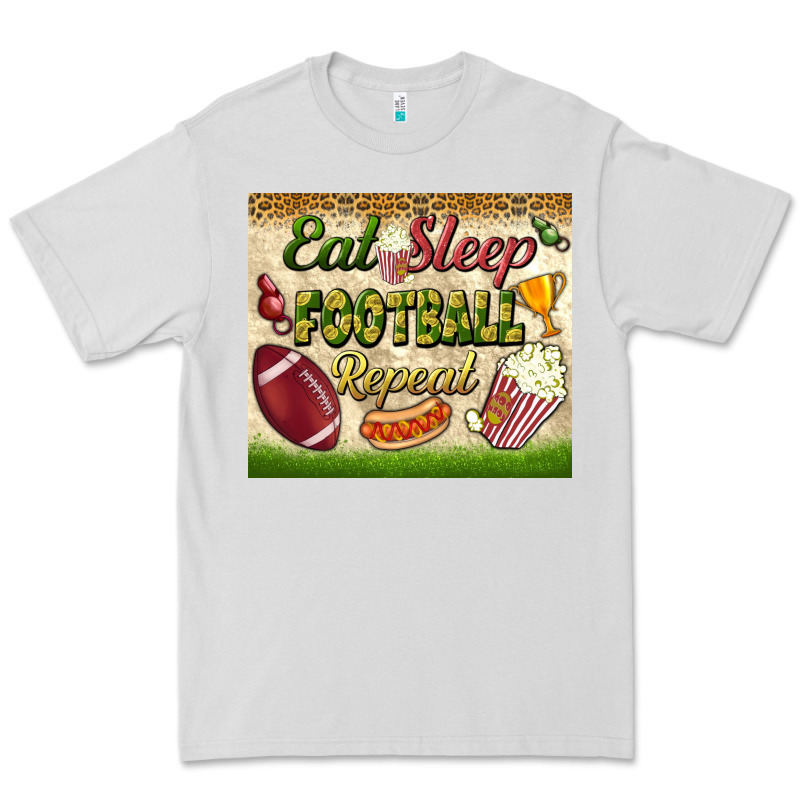 Eat Sleep Football Repeat Tumbler Premium Tee by BundleAndBundleShop | Teevron