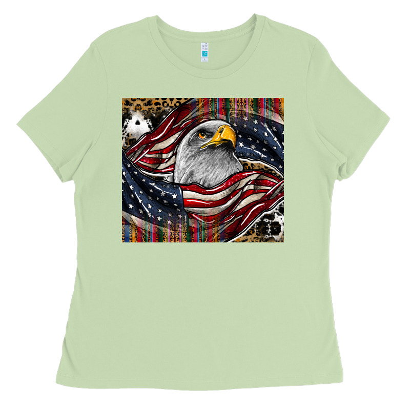 American Eagle Ladies Tee by CowhideDigitalArt | Teevron