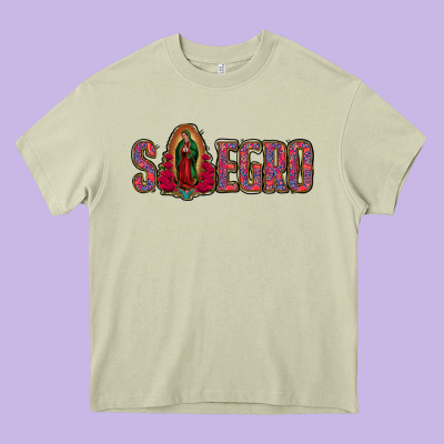 Suegro Our Lady Of Guadalupe Heavy Core Tee Designed By Jasminsmagicworld