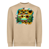 Mushroom Oregon Map Sunflower Cactus Serape Heavyweight Sweatshirt - RanaPortraitStore
