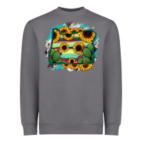 Storm Oregon Map Sunflower Cactus Serape Heavyweight Sweatshirt - RanaPortraitStore