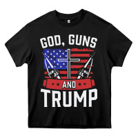 Black god guns and trump Heavy Core Tee - artisFamous