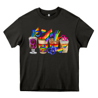 Asphalt lgbt coffee cups Heavy Core Tee - FaDigitalArtStudio