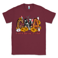 Burgundy Cna Certified Nursing Assistant Classic Tee - FaDigitalArtStudio