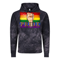 Cloud Black lgbtq  flag and hand pride Vintage Hoodie - Artiststas