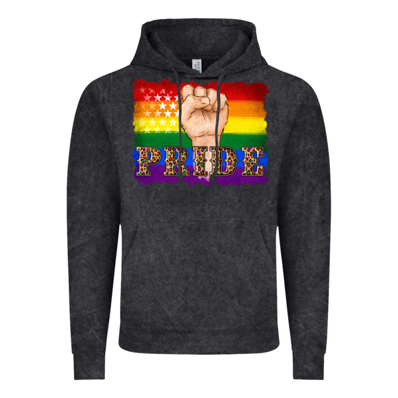 Lgbtq  Flag And Hand Pride Vintage Hoodie by Artiststas | Teevron